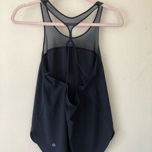 Lululemon Athletica Deep Blue Mesh Tank